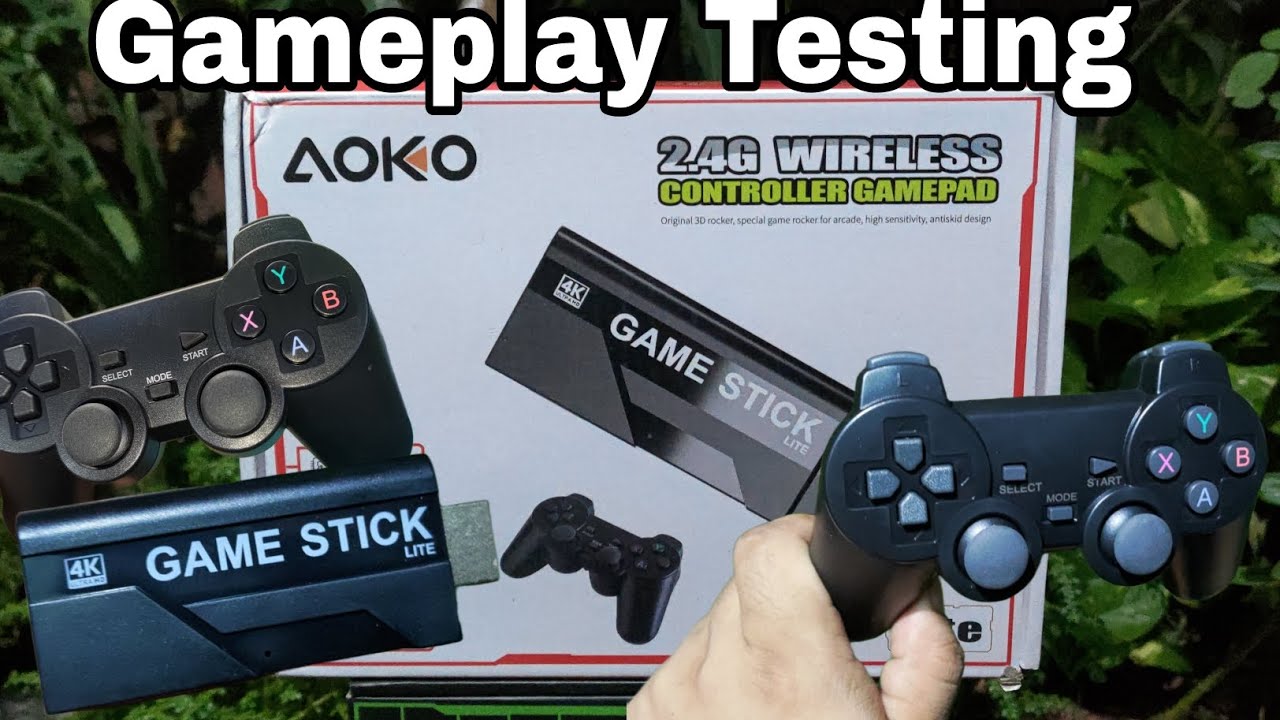 AOKO 2.4G WIRELESS CONTROLLER GAMEPAD With 21000+ Games 2 Wireless Controller 2.4g Plug & Play