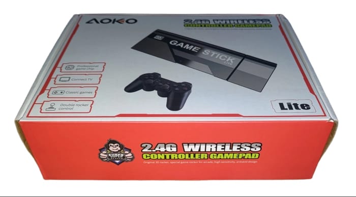 AOKO 2.4G WIRELESS CONTROLLER GAMEPAD With 21000+ Games 2 Wireless Controller 2.4g Plug & Play