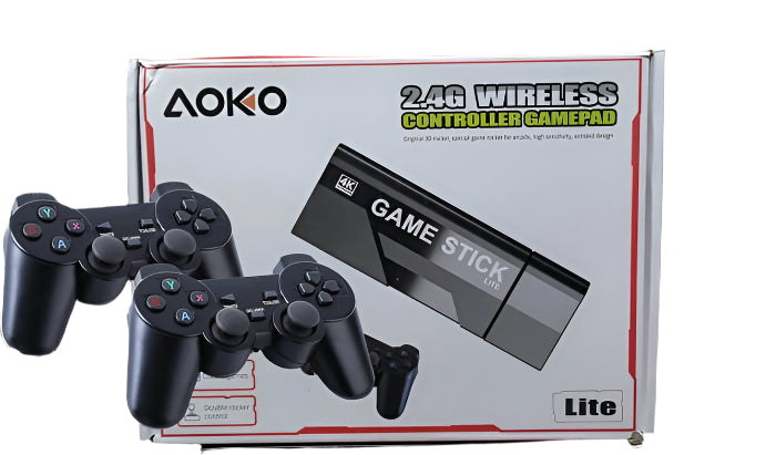 AOKO 2.4G WIRELESS CONTROLLER GAMEPAD With 21000+ Games 2 Wireless Controller 2.4g Plug & Play