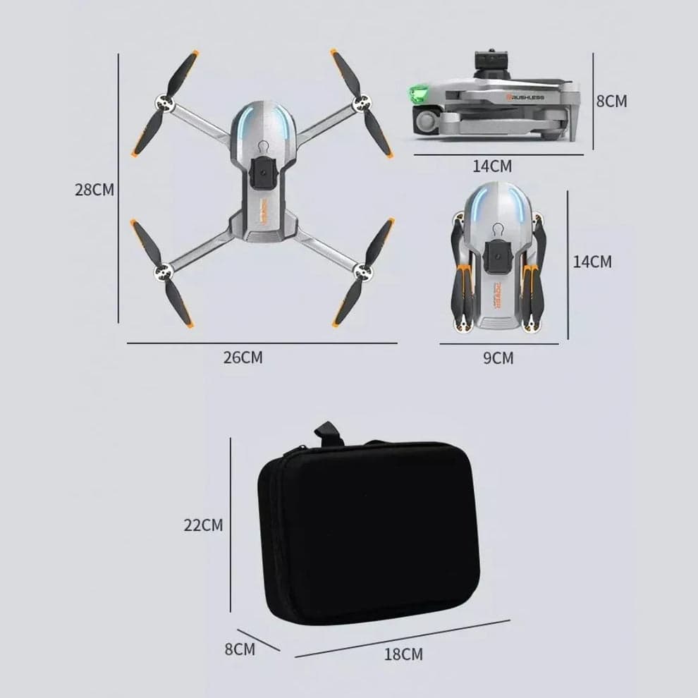 A17 Aerial Drone with Brushless Motor & Gimble Camera