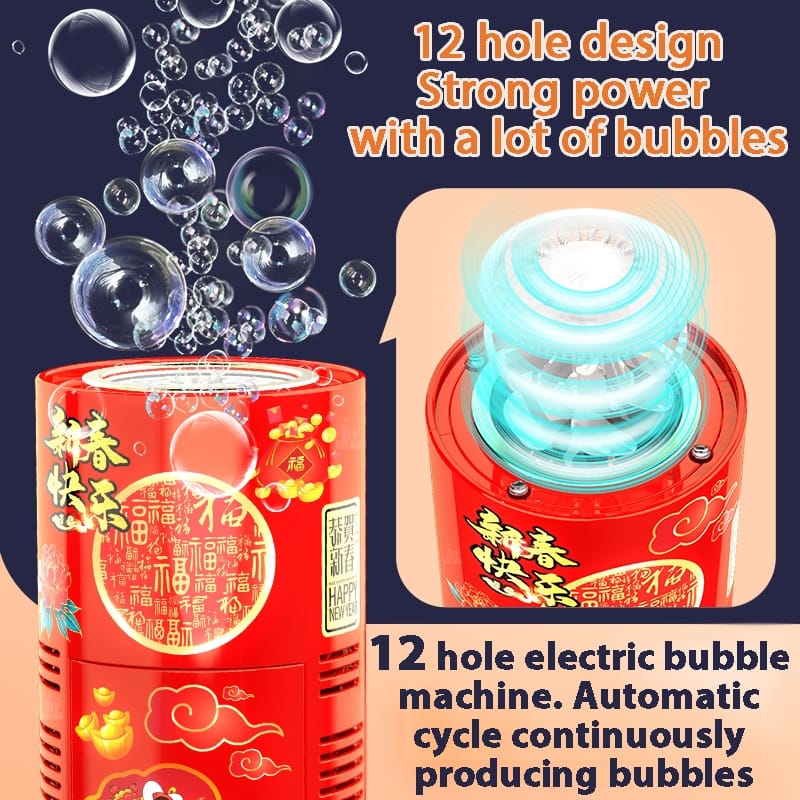Rechargeable Automatic Bubble Machine for Kids – LED Lights, Music & Colourful Bubbles for Indoor & Outdoor Play