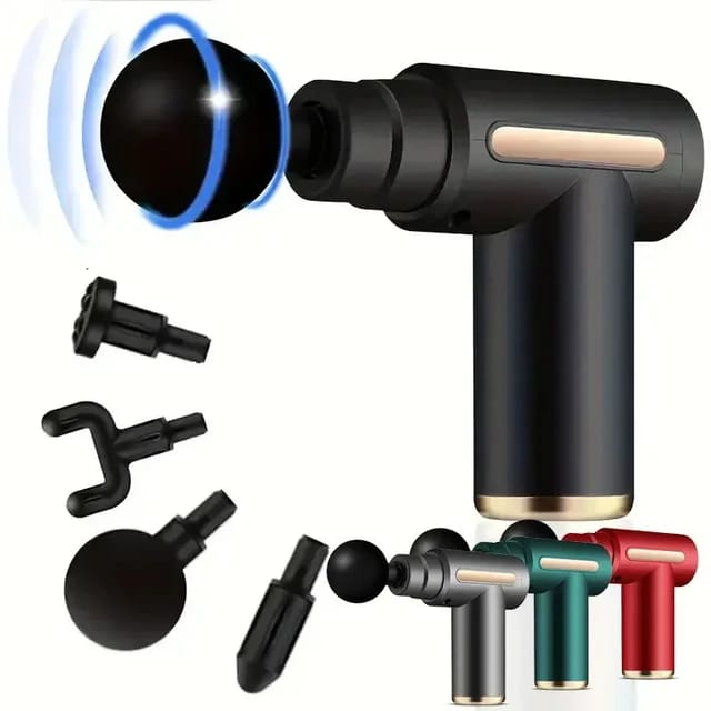 Massage Gun For Body Pain Relief Of Neck, Shoulder, Back, Foot For Men & Women, Rechargeable Cordless Deep Tissue Massage Machine for Legs & Arms, Use at Home, Gym & During Travel(Multicolor)