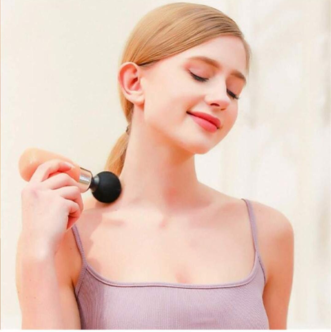Compact Massager for Full Body Pain Relief- Deep Tissue Massage Machine for Legs & Arms, Use at Home, Gym & During Travel (Random Color)