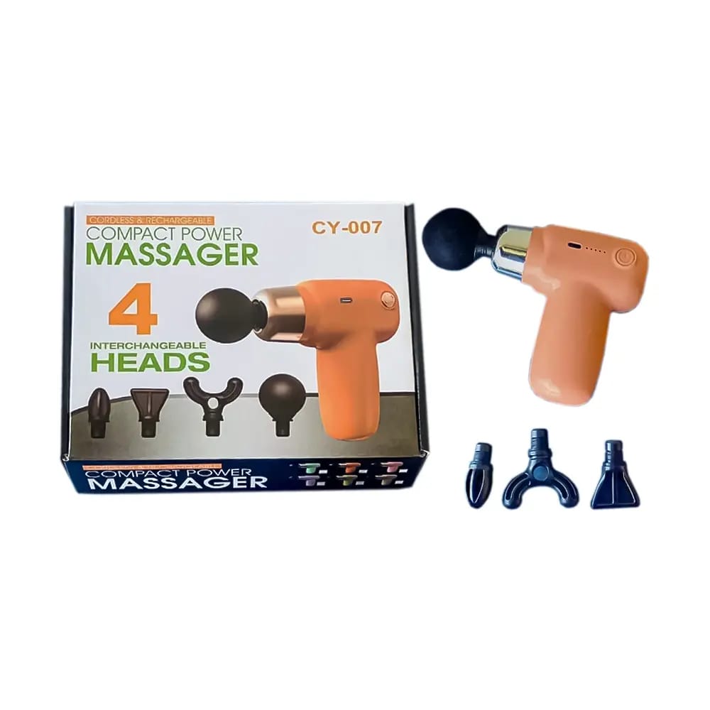 Compact Massager for Full Body Pain Relief- Deep Tissue Massage Machine for Legs & Arms, Use at Home, Gym & During Travel (Random Color)