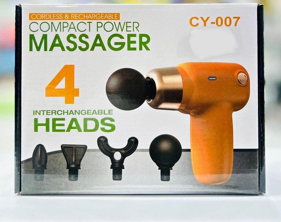 Compact Massager for Full Body Pain Relief- Deep Tissue Massage Machine for Legs & Arms, Use at Home, Gym & During Travel (Random Color)