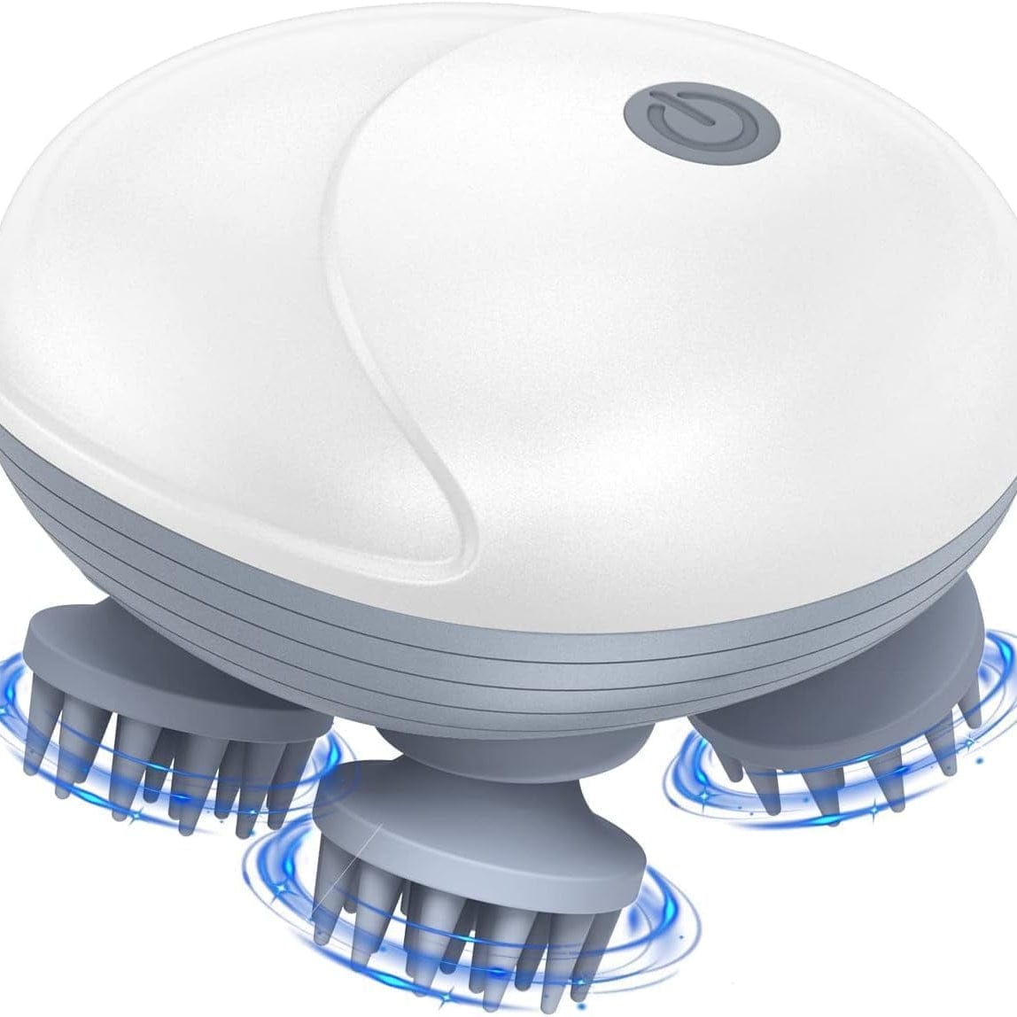 Head & Scalp Massager for Hair Growth – 360° Rotation, Detachable Heads, and Kneading Massage Therapy