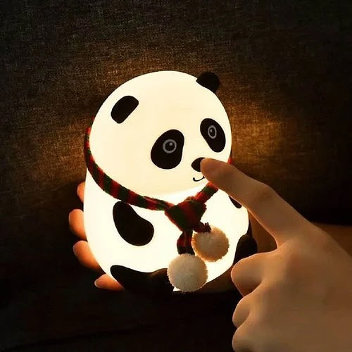Panda Night Lamp Silicone material with 7 Colour Changing Light For Kids Bedroom, Usb Rechargeable, Birthday Gift For Girls And Boys