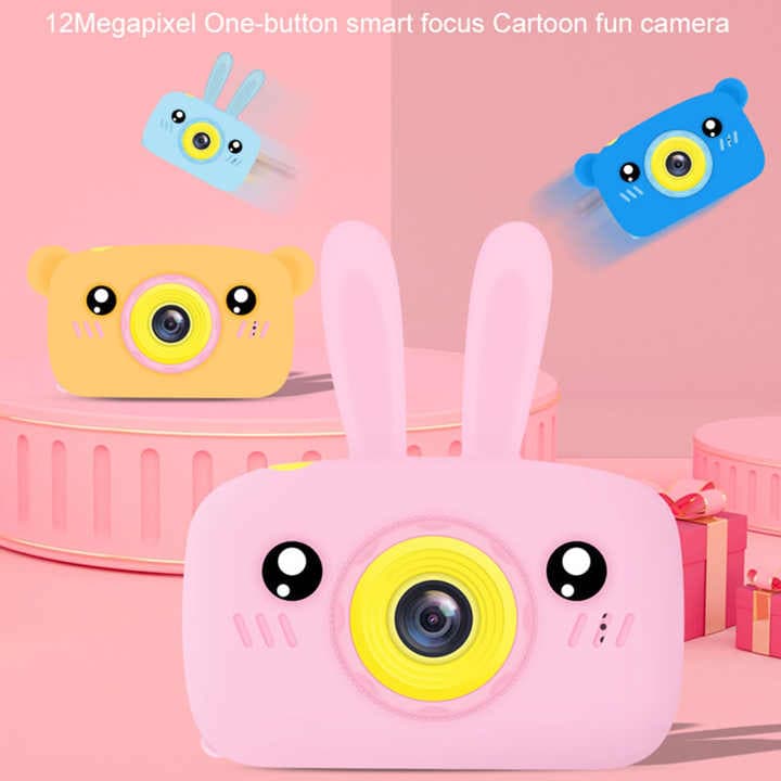 Kids Digital Camera – 1080P HD Photo & Video with Cute Silicone Case, Games & USB Charging