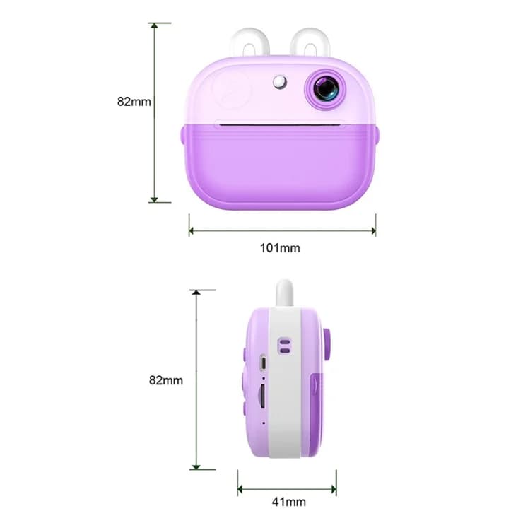 Kids Instant Camera with Thermal Printing – HD Photo & Video, 2.0” Display & USB Rechargeable