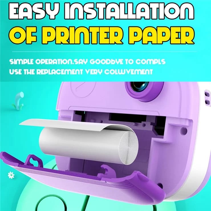 Kids Instant Camera with Thermal Printing – HD Photo & Video, 2.0” Display & USB Rechargeable