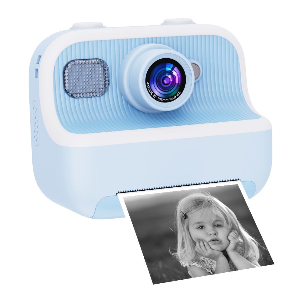 Kids Instant Print Camera – Dual Lens, 1080P Video, Thermal Printing & Fun Filters | Includes Paper Rolls, Pens & Rechargeable Battery
