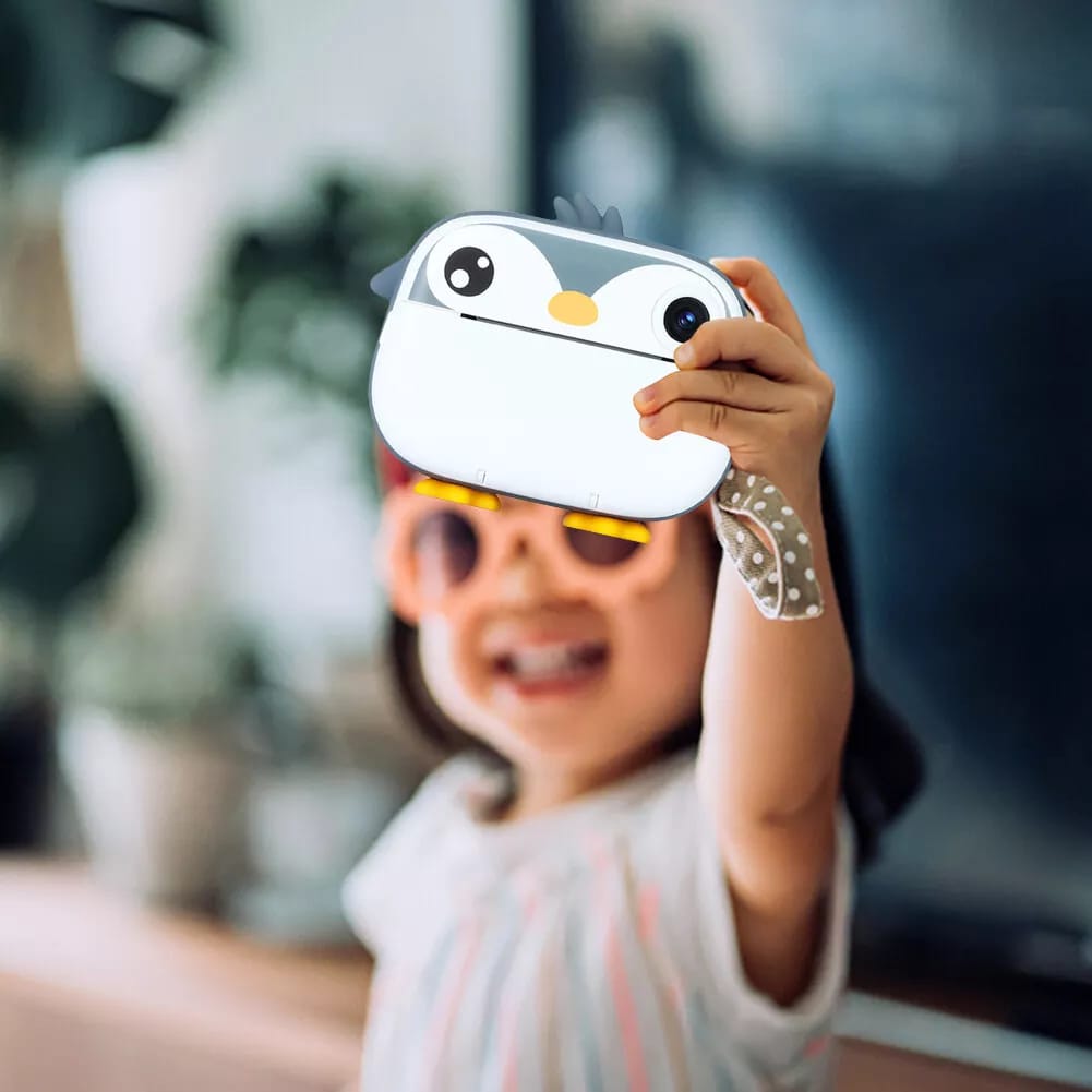 Kids Instant Print Camera – Dual HD Lens, 2.4” Display, Filters & Frames, Thermal Printing & Rechargeable Battery