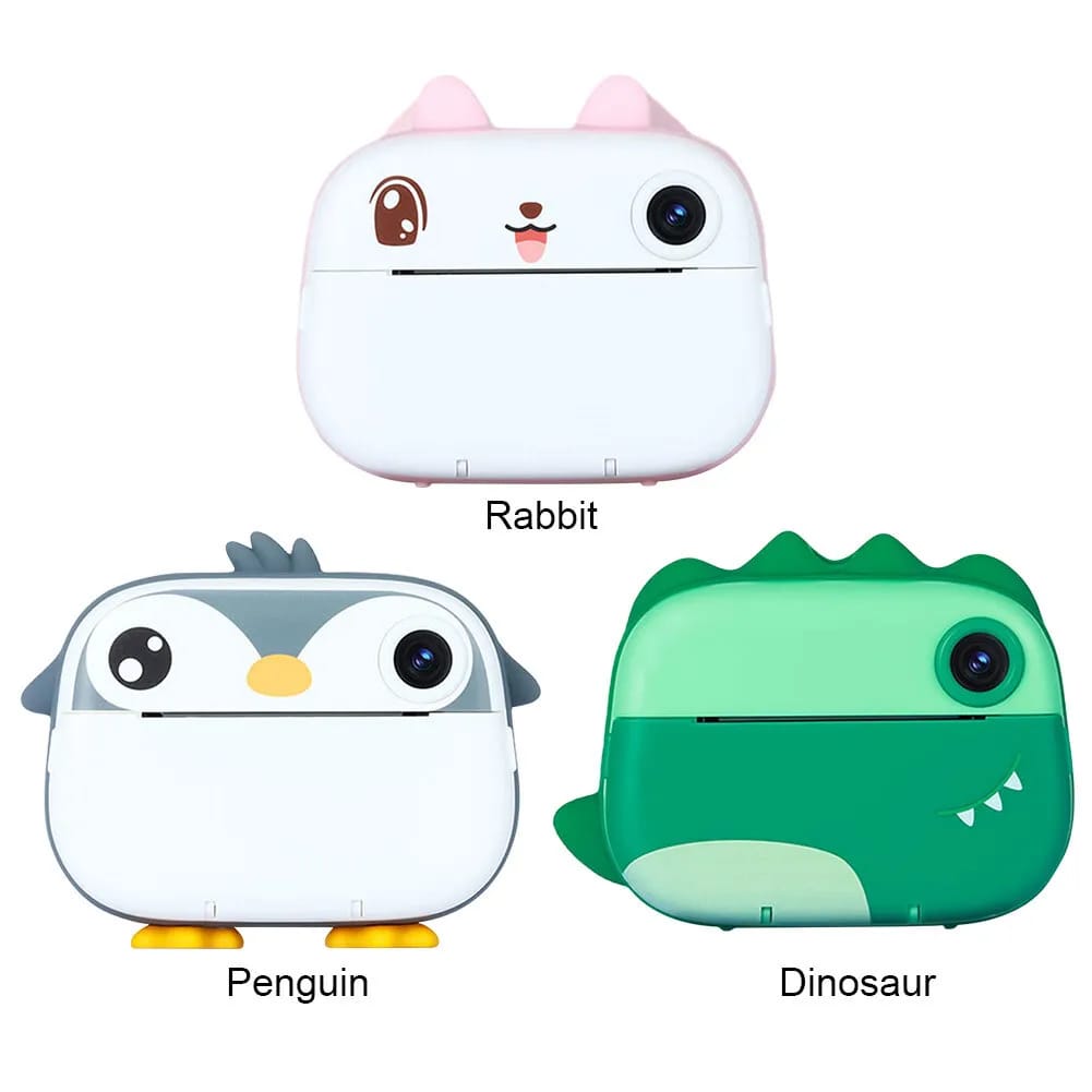 Kids Instant Print Camera – Dual HD Lens, 2.4” Display, Filters & Frames, Thermal Printing & Rechargeable Battery