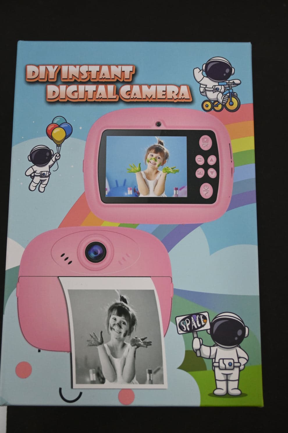 Dual Camera Kids Instant Print Camera – 1080P HD Video, Zero-Ink Printing, 2.4” IPS Screen & 32GB Card Included
