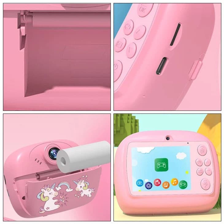 Dual Camera Kids Instant Print Camera – 1080P HD Video, Zero-Ink Printing, 2.4” IPS Screen & 32GB Card Included