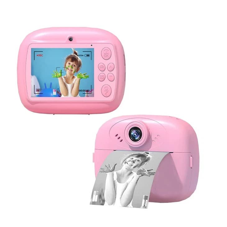 Dual Camera Kids Instant Print Camera – 1080P HD Video, Zero-Ink Printing, 2.4” IPS Screen & 32GB Card Included