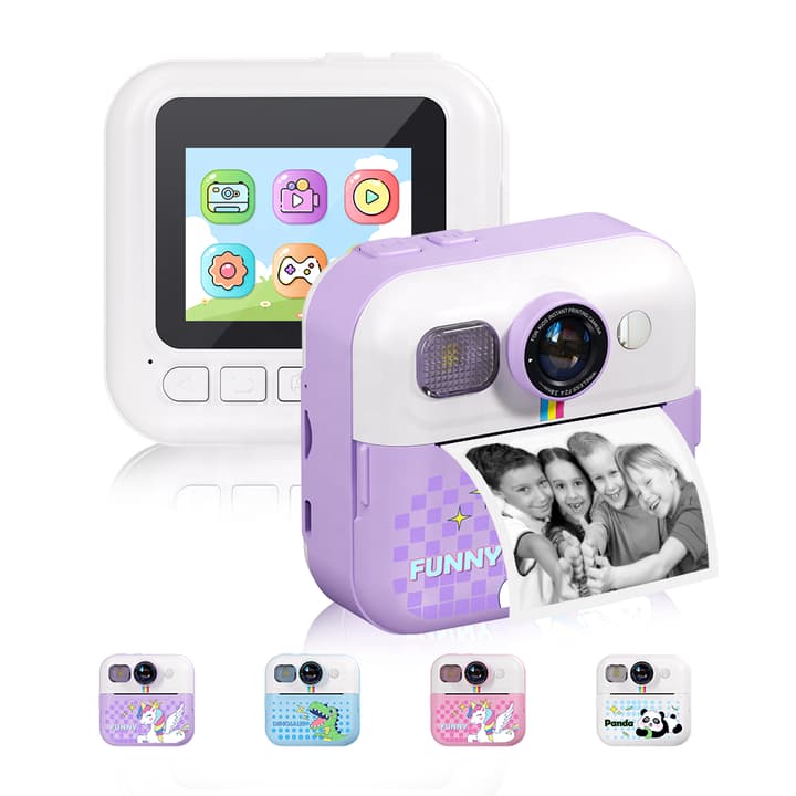 Kids Instant Print Camera – 1080P HD Video, Thermal Printing, DIY Photo Fun & Educational Gift for Ages 3–12