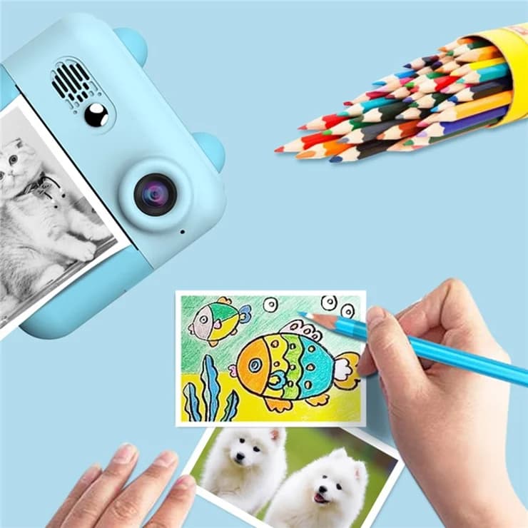 📸 2.4-Inch Kids Instant Print Camera – DIY Creative Fun with High-Definition Photography