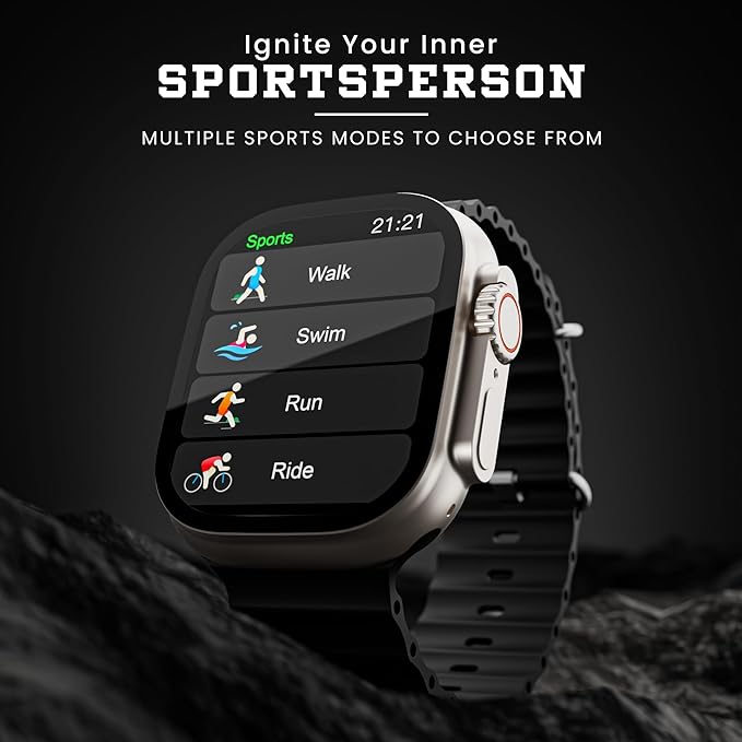 WATCH 9 ULTRA – Premium Smartwatch with Bluetooth Calling & Always-On Display