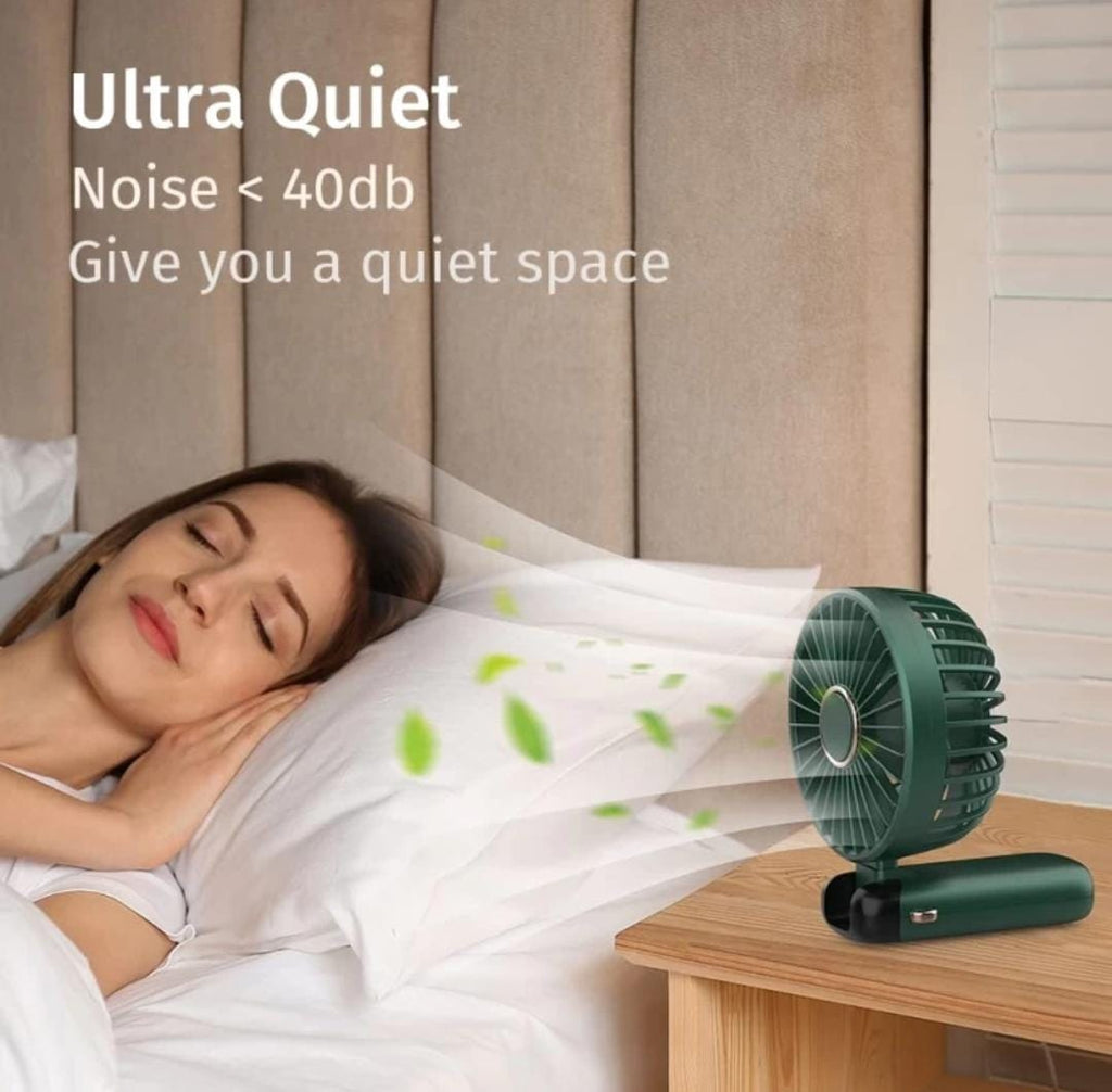 Mini USB Rechargeable Fan, Small Personal Pocket Fan 5 Speeds, Foldable Desk Fan Foldable Personal Portable Desk Table Cooling Fan Rechargeable_2025 USB Fan, Rechargeable Fan, USB Air Freshener(Multicolor)