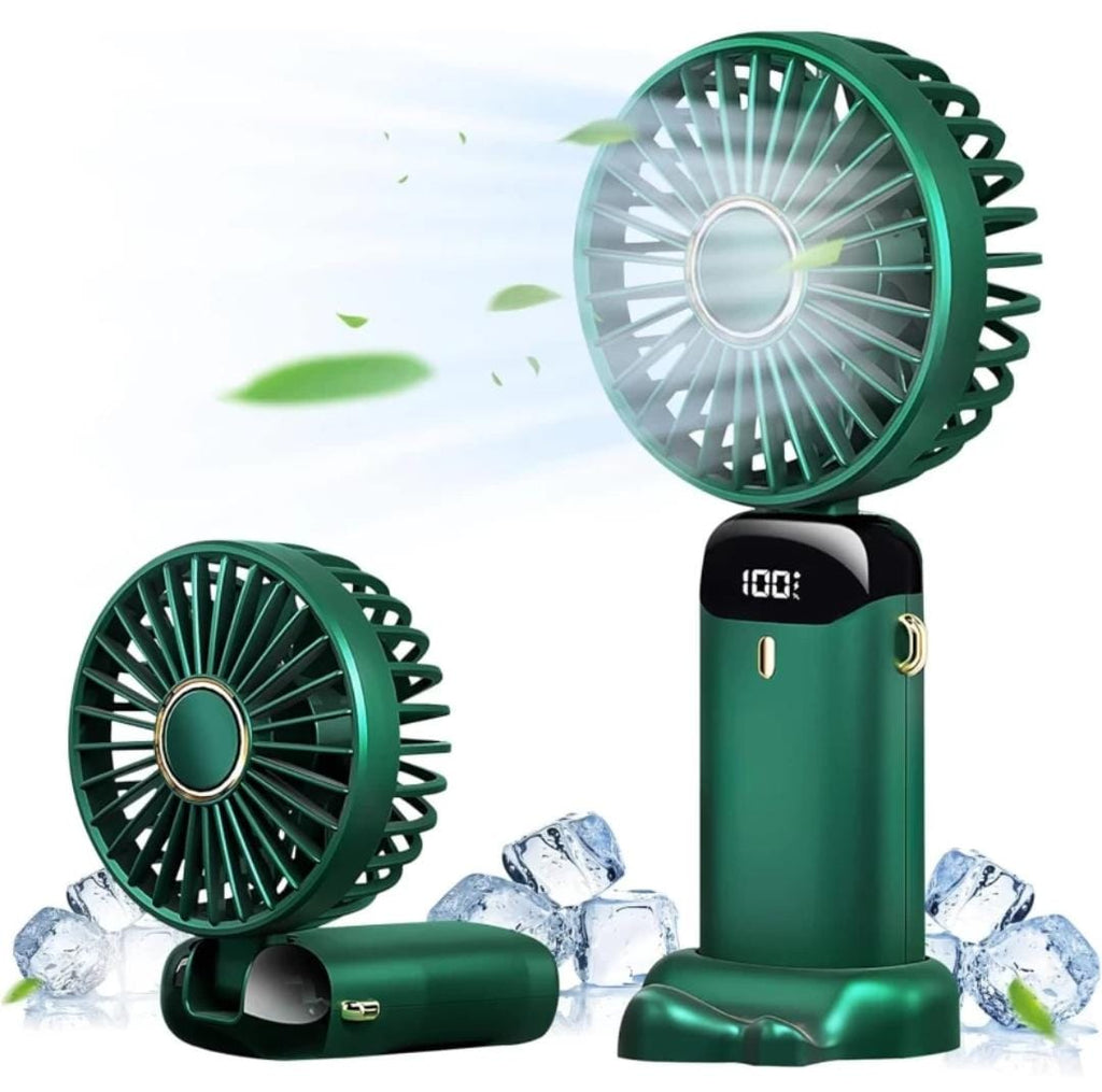 Mini USB Rechargeable Fan, Small Personal Pocket Fan 5 Speeds, Foldable Desk Fan Foldable Personal Portable Desk Table Cooling Fan Rechargeable_2025 USB Fan, Rechargeable Fan, USB Air Freshener(Multicolor)