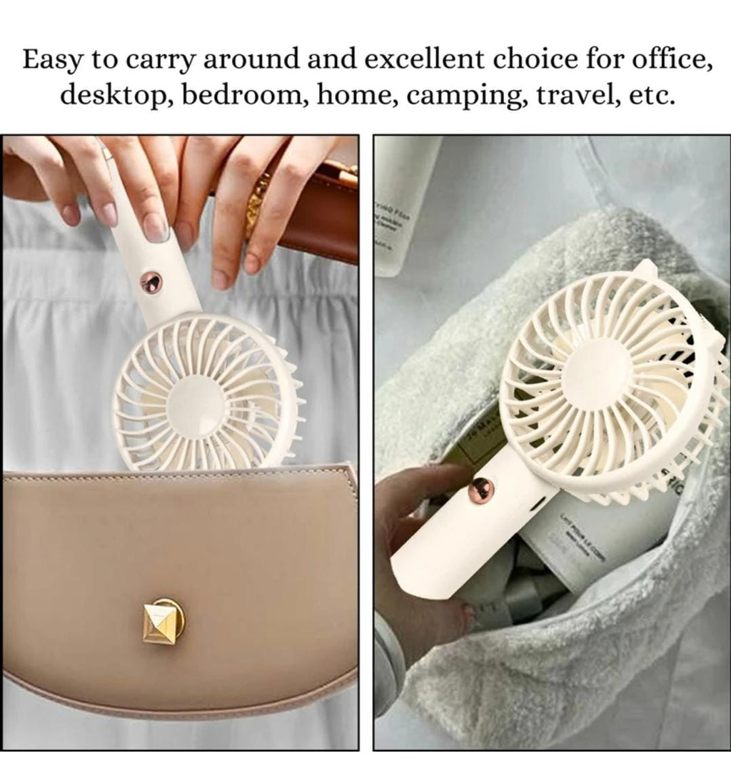 Mini Desktop Cooling Fan USB Rechargeable, Portable Summer Relief for Home & Travel (Multicolor)