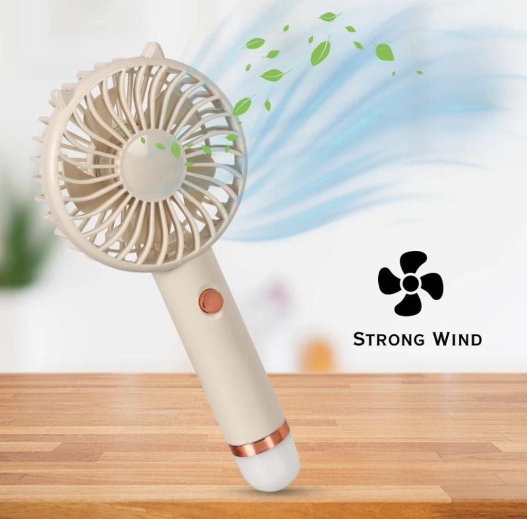 Mini Desktop Cooling Fan USB Rechargeable, Portable Summer Relief for Home & Travel (Multicolor)