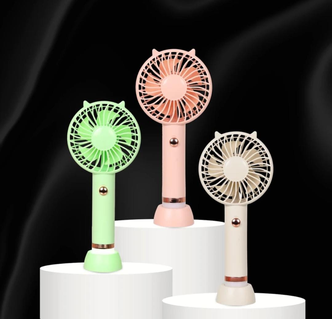 Mini Desktop Cooling Fan USB Rechargeable, Portable Summer Relief for Home & Travel (Multicolor)