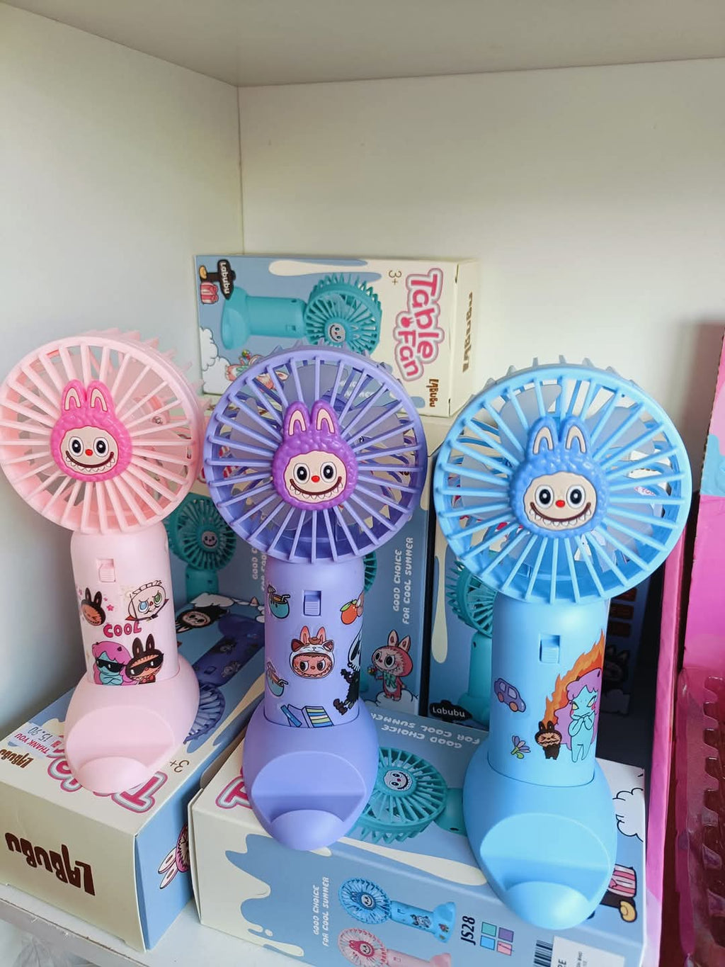 Mini Portable Hand Fan - USB Rechargeable Fan with Base for Travel ,  Office , Kitchen, Face Makeup and Outdoor Use - for Women and Men