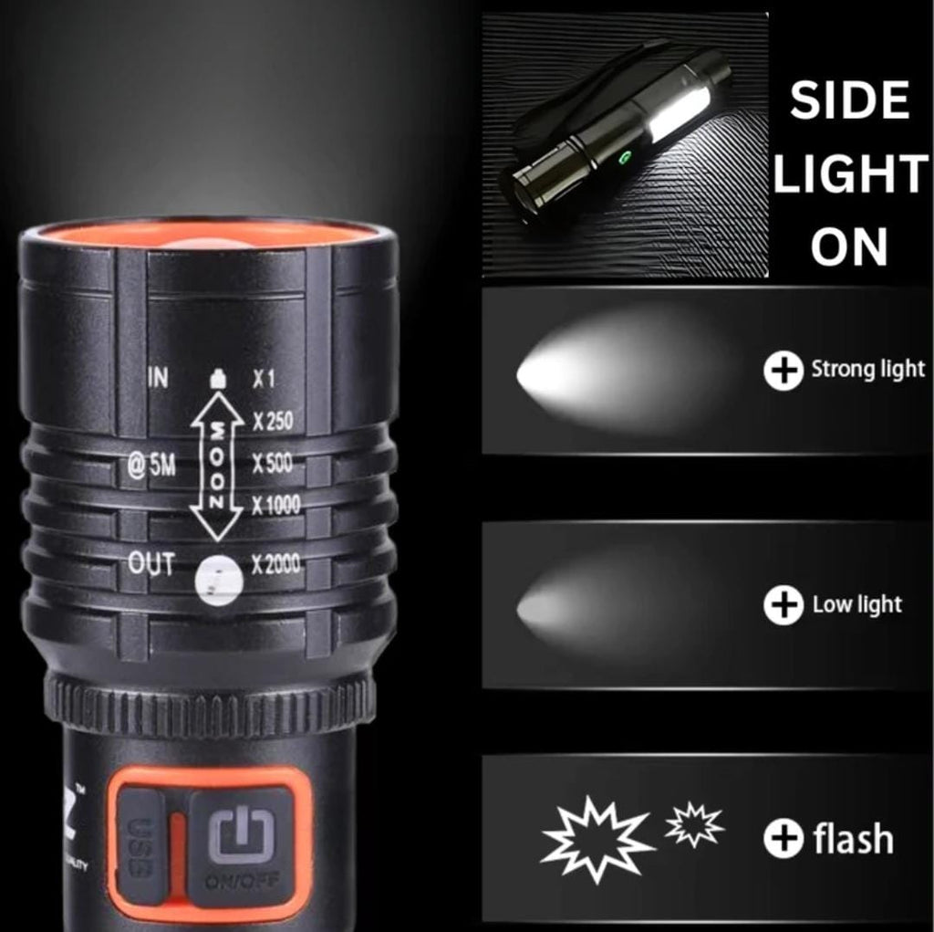 M035-C Metal Zoomable Torch Light