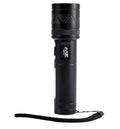 MZ M034 (RECHARGEABLE LED METAL TORCH) Zoomable with 3 Modes Flashlight, Super Bright 80W LED Light with 1200mAh Battery
