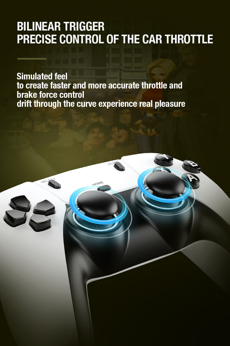 2025 New Wireless Console Retro for TV- 4K Ultra HD Video Gaming Console Retro Game Stick Built-in 30000+ Classic Games Dual-Player Setup, 2.4G Wireless Game Stick