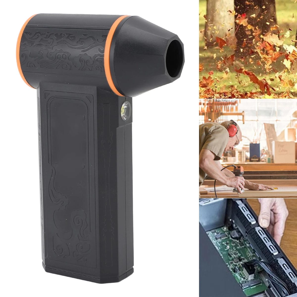 130000 RPM Cordless Electric Air Duster | Magnetic Nozzle, Type-C Fast Charging, Multi-Speed Jet Blower for Electronics, Car, Home & Office Cleaning