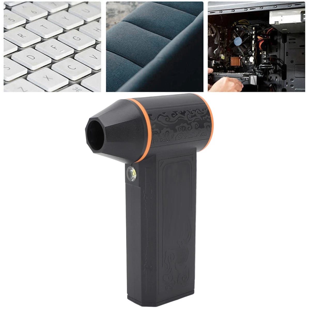 130000 RPM Cordless Electric Air Duster | Magnetic Nozzle, Type-C Fast Charging, Multi-Speed Jet Blower for Electronics, Car, Home & Office Cleaning