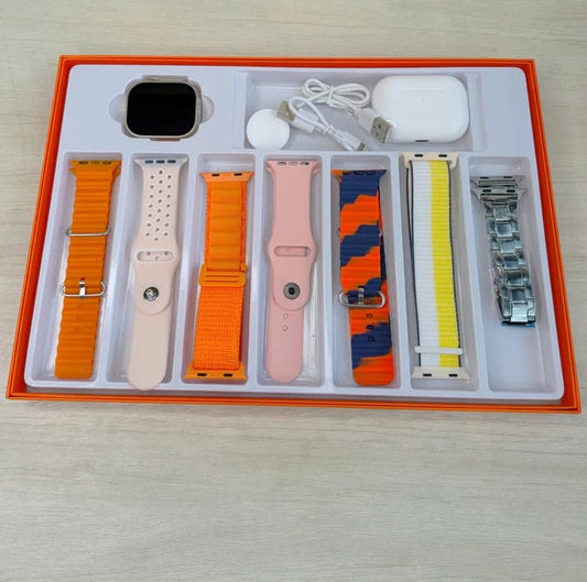 7 IN 1 Smart Watch With Airpod Pro Combo
