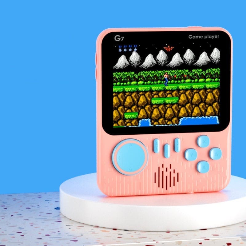 G7 Retro Handheld Gaming Console for Kids & Adults – 666-In-1 Built-in Classic Video Games – Rechargeable Game Console for Boys 7-14 Years – TV Output – Portable Toy Gift