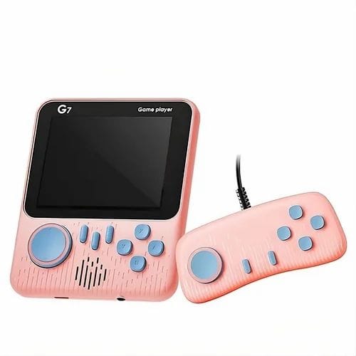 G7 Retro Handheld Gaming Console - 666 Classic Games in 1 | 3.5'' Big Screen | TV Output & External Remote for 2-Player Mode | Portable Gaming Console ( Random Color)