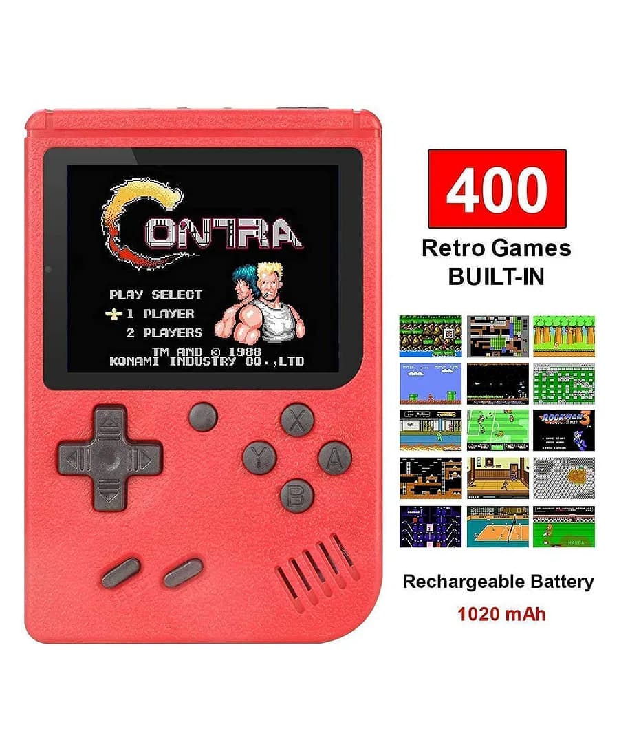 SUP 400 in 1 Retro Game Box with Remote Control for 2 Player, Handheld Classical Game Can Play On TV, 400 Games Like Contra, Tank, Bomber Man, Aladdin, Etc.