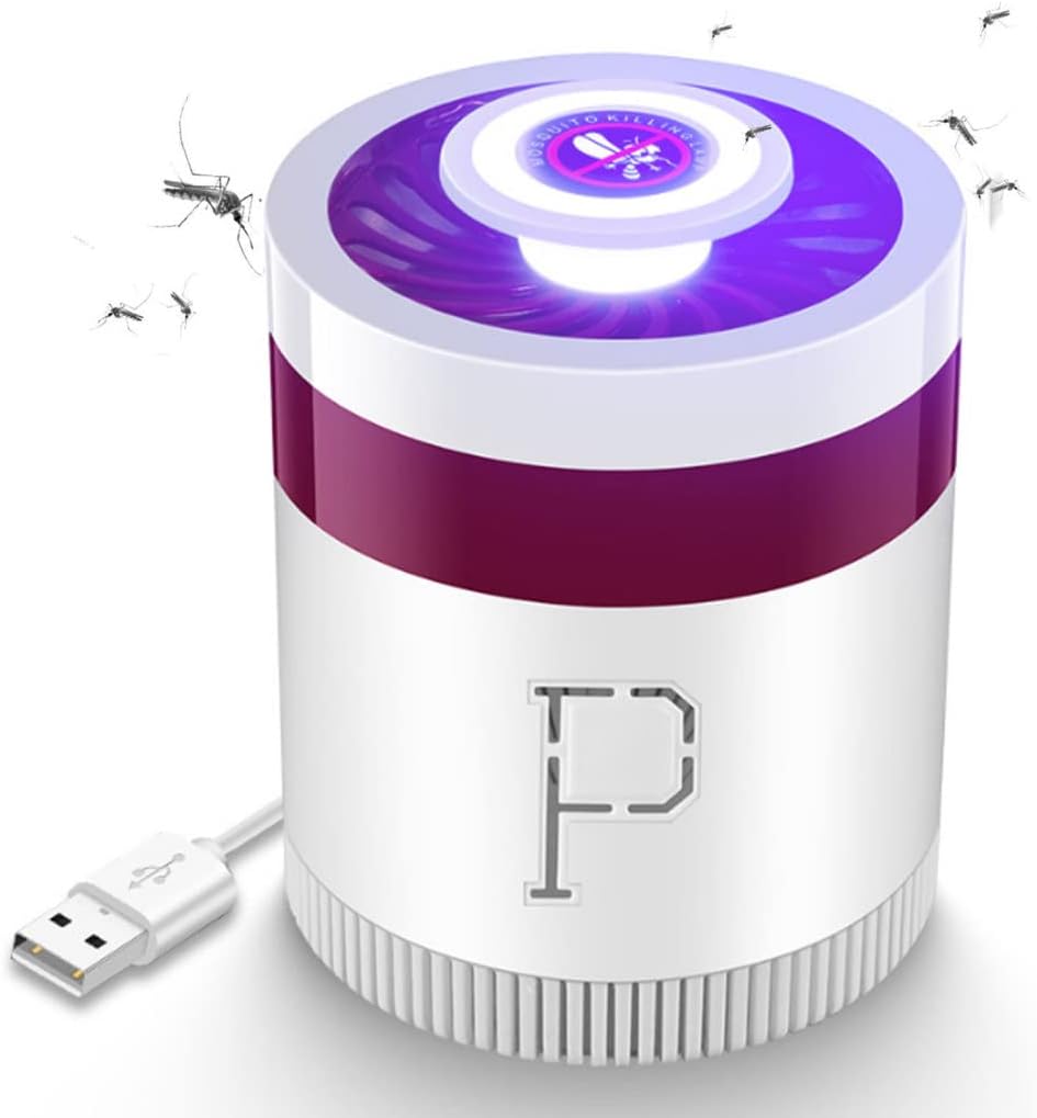 Electric Fly Trap Mosquito Killer Lamp – USB Powered, Silent & Safe UV Insect Catcher for Home & Outdoor Use