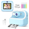 Kids Instant Print Camera – Dual Lens, 1080P Video, Thermal Printing & Fun Filters | Includes Paper Rolls, Pens & Rechargeable Battery