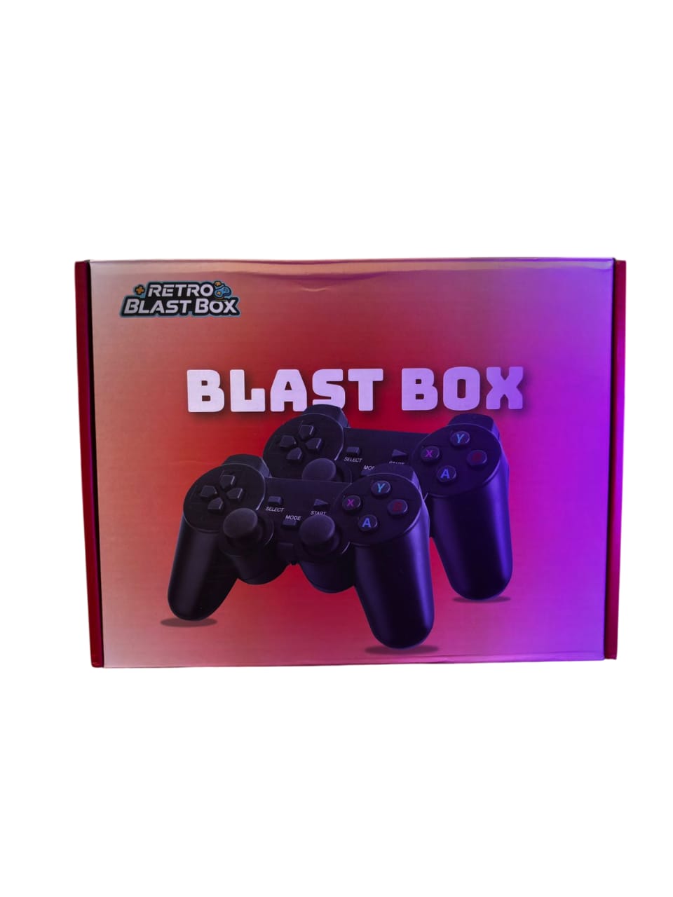 Retro Blast Box |4K Ultra HD |Plug & Play Wireless TV Video Game System | 28,000+ Games | 9 Emulators | Dual-Player Setup | 2.4G Wireless Game Stick