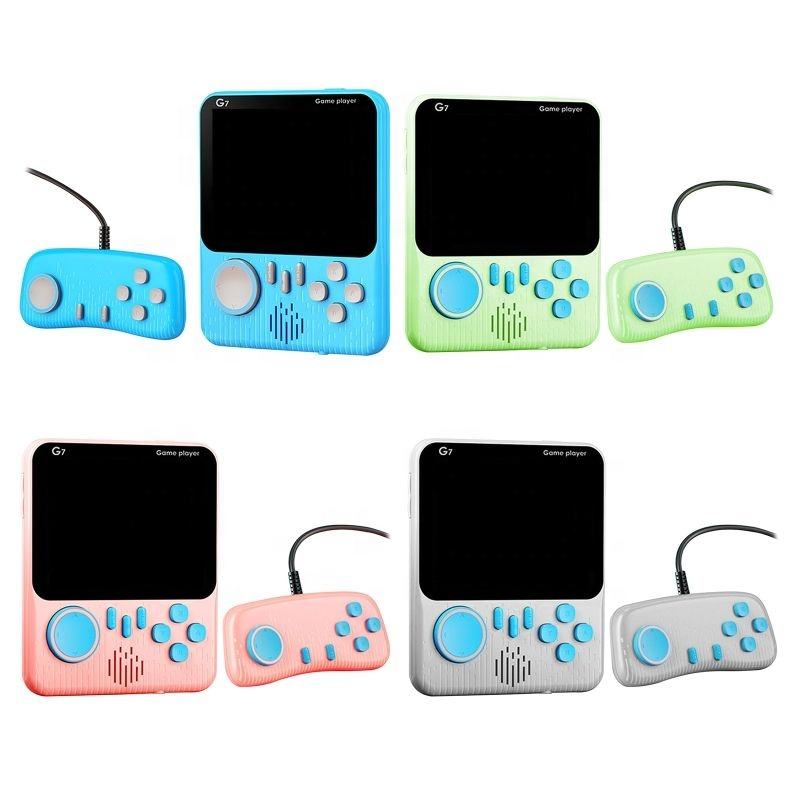 G7 Retro Handheld Gaming Console - 666 Classic Games in 1 | 3.5'' Big Screen | TV Output & External Remote for 2-Player Mode | Portable Gaming Console ( Random Color)