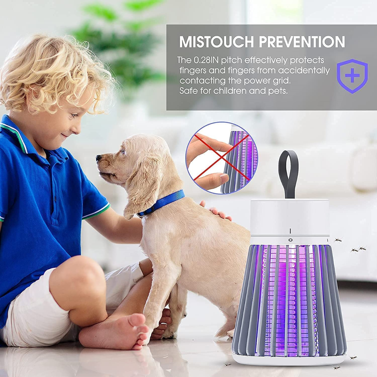 Indoor Bug Zapper – High-Voltage Electric Mosquito & Fly Killer with UV Light for Home Use