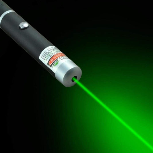 High-Power Green Laser Pointer – Adjustable Star Pattern Head | Up to 1000 ft. Range