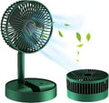 Rechargeable Telescopic Table Fan – Adjustable Height & 3-Speed Folding Fan for Home, Office & Kitchen